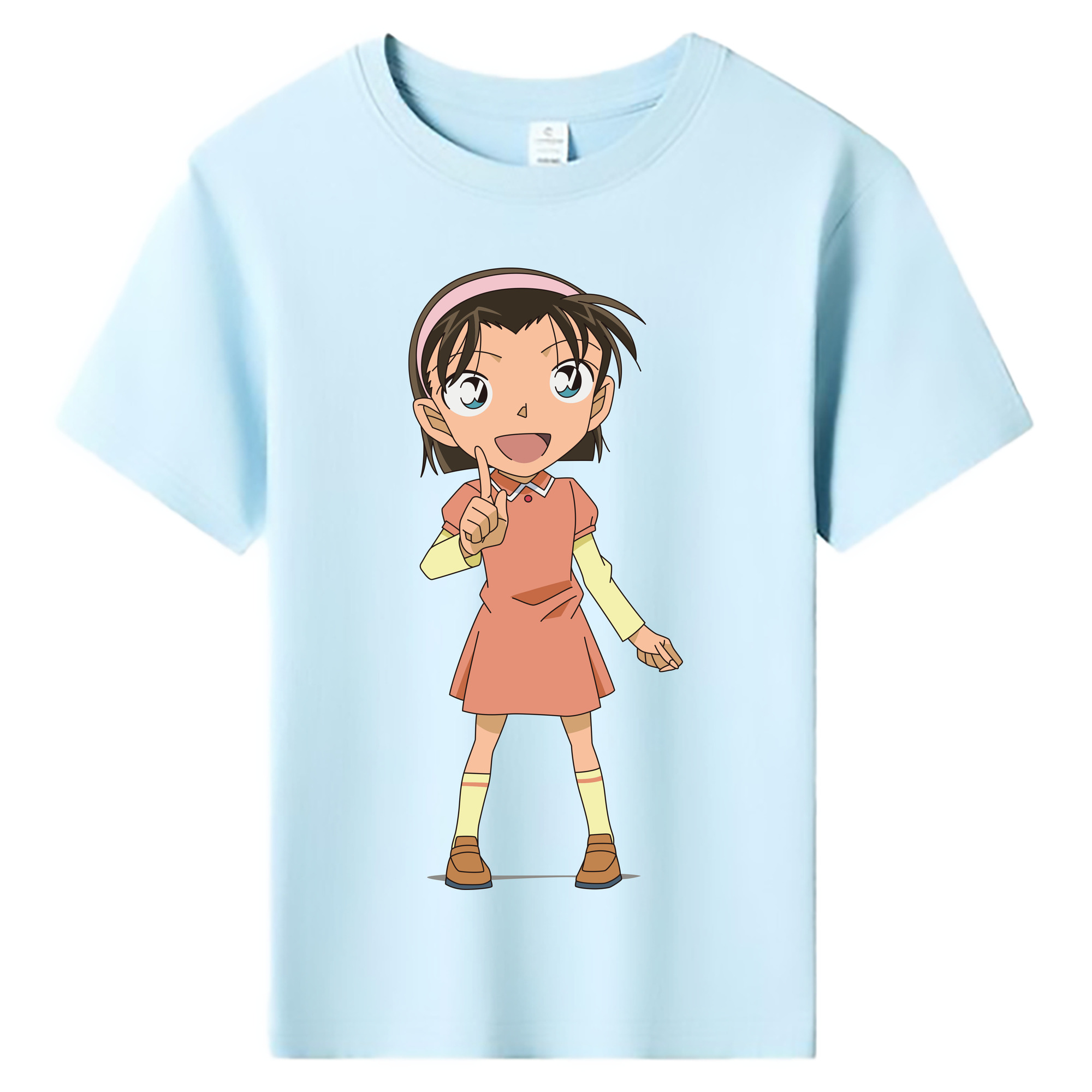 （画像用） 名探偵コナン 吉田 歩美 よしだ あゆみ Detective Conan my Yeager 綿100％キッズTシャツ（フロントプリント）